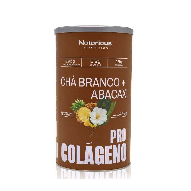 COLAGENO PRO CHA BRANCO COM ABACAXI - 450g