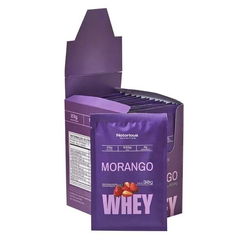 SACHE WHEY MORANGO BOX 30g |15UN