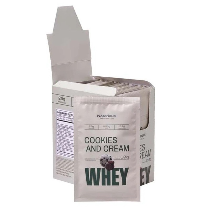 SACHE WHEY COOKIES AND CREAM BOX 30g | 15UN