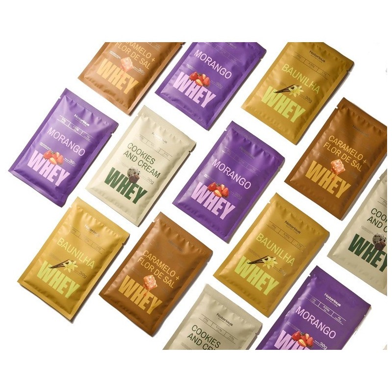 KIT SACHES WHEY 4 SABORES 30g | 8UN